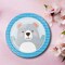 8 Ct. Blue Happy Bear Paper Dinner Plates Cute Bear-Themed Tableware for Baby Showers & Birthdays